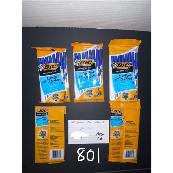 40 Blue Bic pens - medium