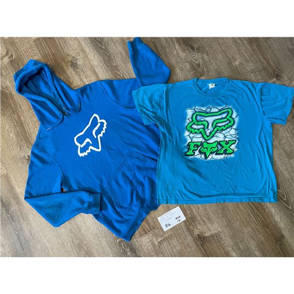 Fox hoodie - Fox T-shirt - size large