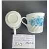 Image 1 : Corelle Corning - Blue Velvet Rose Swirl pattern - 6 in all