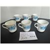 Image 2 : Corelle Corning - Blue Velvet Rose Swirl pattern - 6 in all