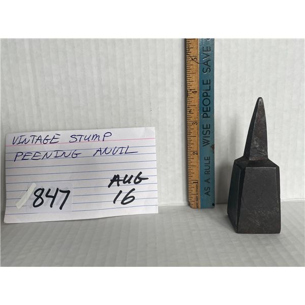 Vintage stump peening anvil