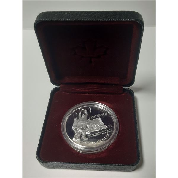 1997 silver dollar025th anniversary of the Canada/ USSB hockey series of 1972