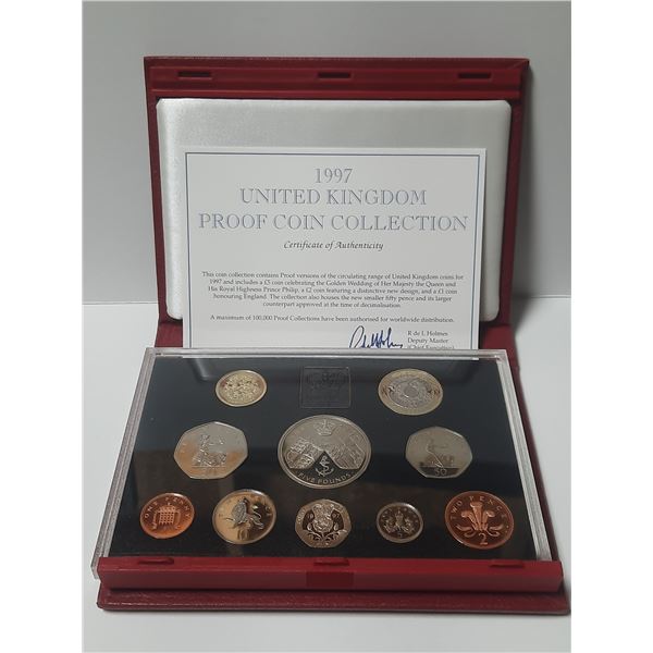 1997 united kingdom proof coin collection