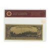Image 2 : Gold foil banknote -99.9% pure 24kt gold - with COA
