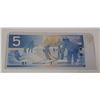 Image 2 : 2002 bank of Canada $5 bill-ANW3934560