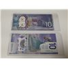 Image 2 : 2x Canadian $10 bill- FTW0390726 & CDD6972094