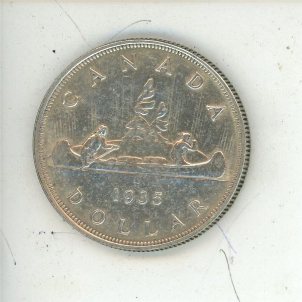 1935 Canadian silver one dollar