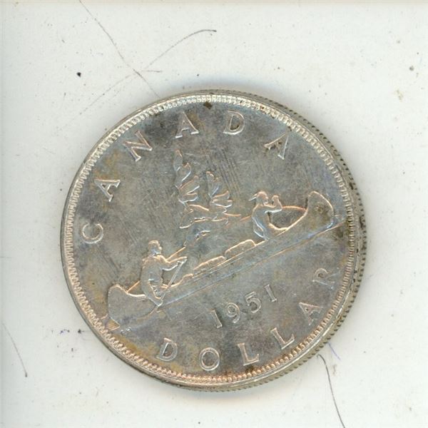 1951 Arnprior Canadian silver dollar