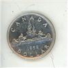 Image 1 : 1952 no water lines Canada silver one dollar