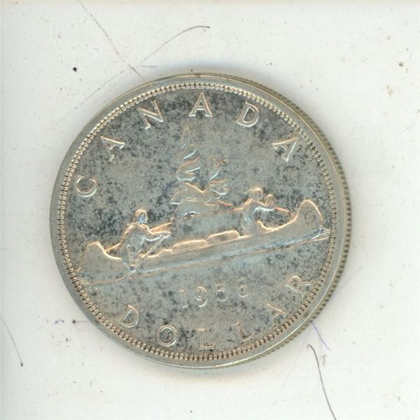 1956 Canadian silver dollar
