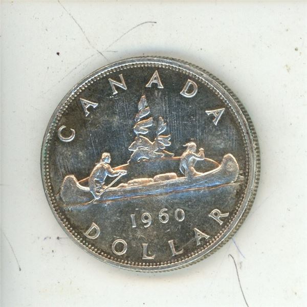 1960 Canadian silver dollar