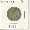 Image 2 : 1917 Canadian silver 25 cents