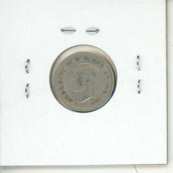 1938 Canadian silver 5 cents