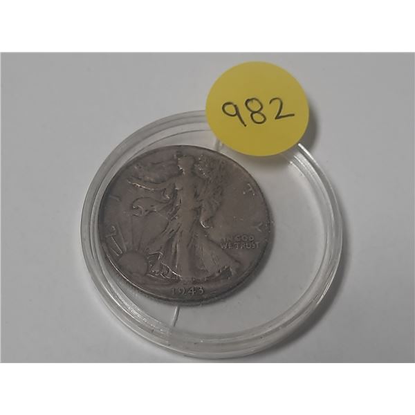 1943 USA half dollar
