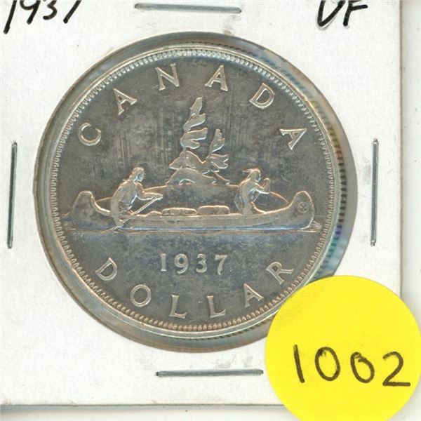 1937 Canada silver 1 dollar