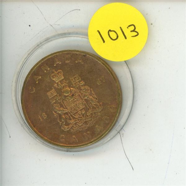1967 canadian token/medal-the maple leaf