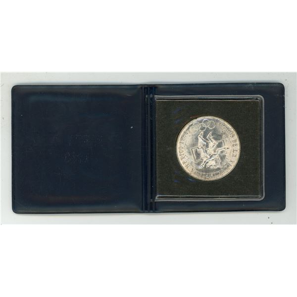 1968 mexican 25 pesos silver coin, commemorating the XIX olympic games held in mexico city