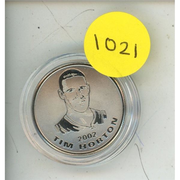 2002 NHL all-stars medallion"Tim horton" hockey legend-RCm-28mm dia.