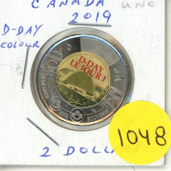 2019 $2 toonie-75th anniversary of D-day