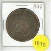 Image 1 : 1947 south african 5 shillings-silver