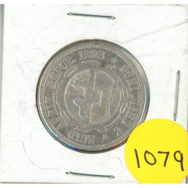 1892 south african republick or ZAR silver 2 shillings