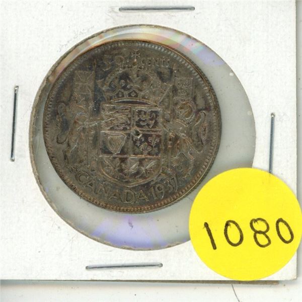 1937 canada silver 50 cents