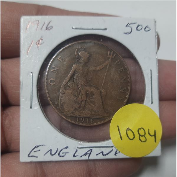 1916 british one penny