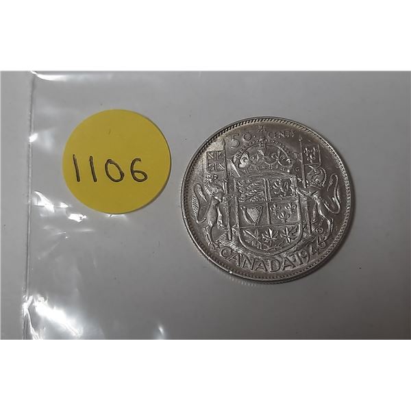 1946 canadian silver 50 cents