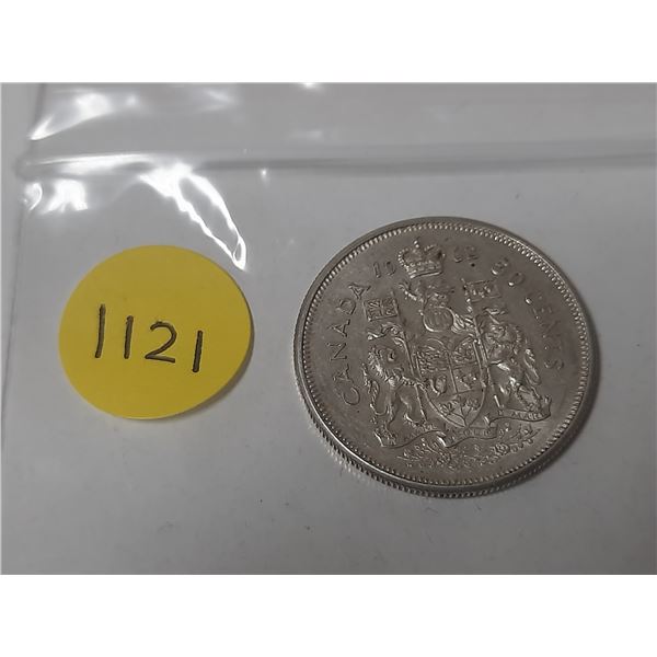 1962 canadian silver 50 cents