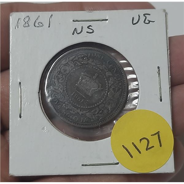 1861 nova scotia one cent