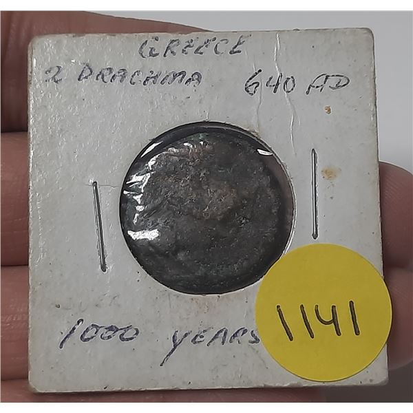 Greece 2 drachma 640AD-1000 years old