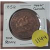 Image 1 : 1852 bank of upper canada one penny