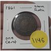 Image 1 : 1861 nova scotia one cent