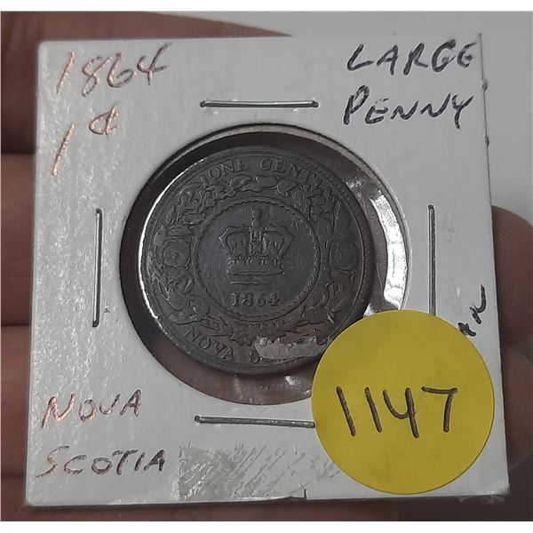 1864 nova scotia one cent