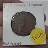 Image 1 : 1837 province of canada half penny