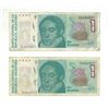 Image 1 : Argentina (2) one Un austral banknote