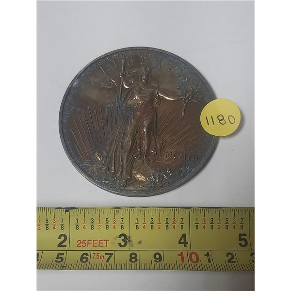 united states $20 eagle liberty head coin oversized novelty coin