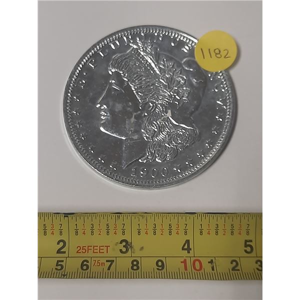 1900 US one dollar oversized novelty coin