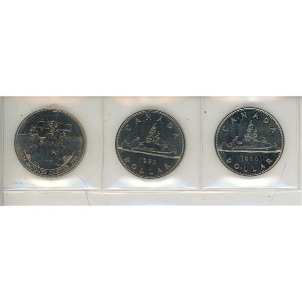 1984-1986 canadian one dollars