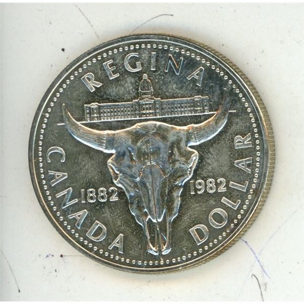 1982 canada regine silver dollar