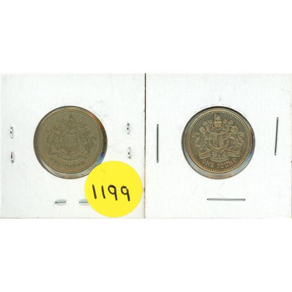 (2) 1983 british one pound