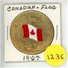 Image 1 : 1967 canada's own flag- approved on december 15, 1964-token/coin
