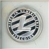 Image 2 : Physical commemorative coin representing litecoin (LTC), A prominent crypto currency