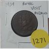 Image 1 : 1939 Royal Visit Medallion.