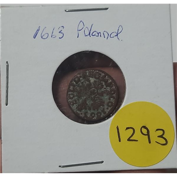 1663 Poland Coin.