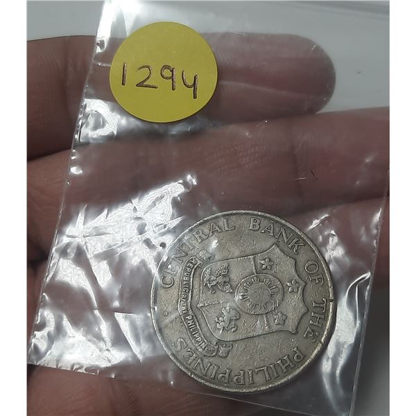 1964 Philippines Fifty Centavos Coin.
