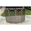 Image 1 : FOUR PANEL FOLDING FIREPLACE SCREEN