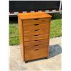 Image 1 : WOOD SEVEN DRAWER ORGANIZING CABINET