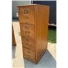 Image 3 : VINTAGE WOOD FOUR DRAWER FILING CABINET