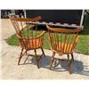 Image 10 : VINTAGE WOOD ARMCHAIRS
